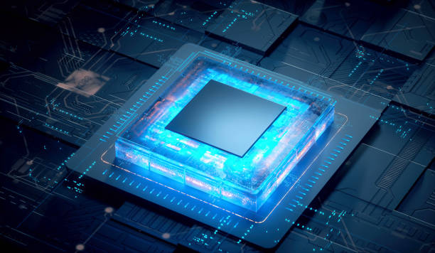 3D illustration cyberpunk AI. Circuit board. Technology background. Central Computer Processors CPU and GPU concept. Motherboard digital chip. Tech science background. Integrated communication processor. ilustración 3d cyberpunk ai. placa de circuito. experiencia tecnológica. concepto de cpu y gpu de los procesadores centrales de computadora. chip digital de la placa base. formación en ciencias tecnológicas. procesador de comunicaciones integrado.