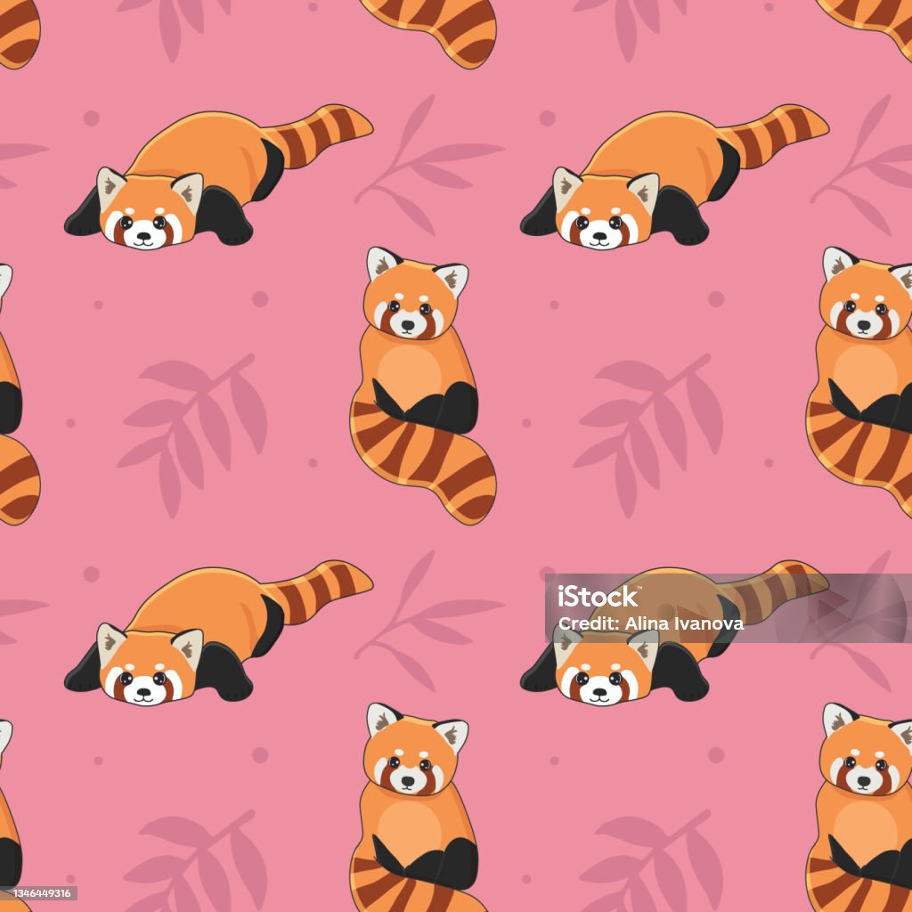 Red Panda Design Red Panda Cartoon Wallpaper