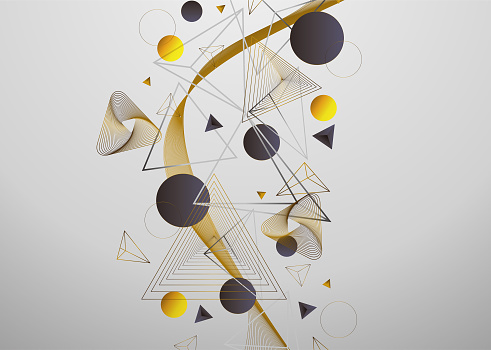 Vector Object Material For Point And Triangle Geometric Patterns Stock ...