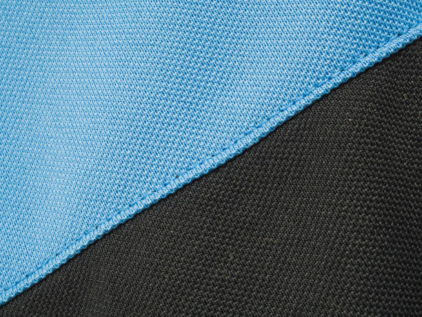istock Blue and black polo shirt. Textured background. Textile concept 1346458674