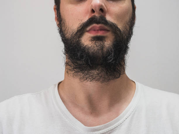 istock Man with scruffy beard from depression. Mental health problems concept 1346458723