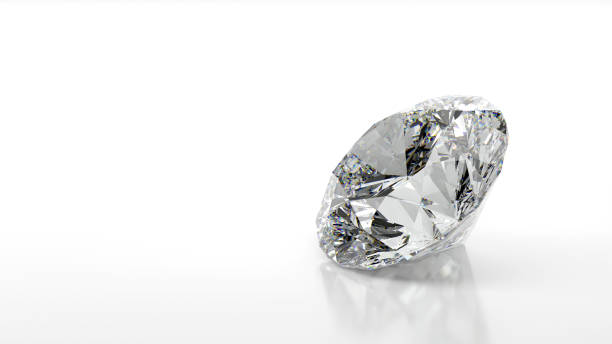istock 3D rendering of diamonds on a white background 1346461917