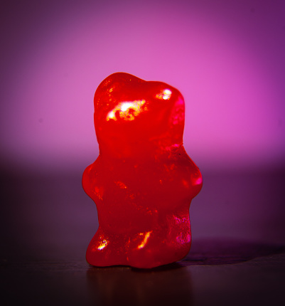 Bully Bear with Pink Background