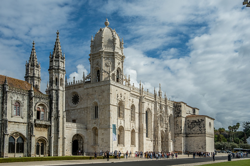The Jerónimos Monastery is a Portuguese monastery of the Order of St. Jerome, a monumental testimony to the wealth of Portuguese discoveries around the world. Like the Belém Tower, it is a significant example of the Manueline style.