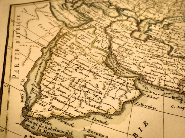 istock Antique world map, Arabian Peninsula 1346467936