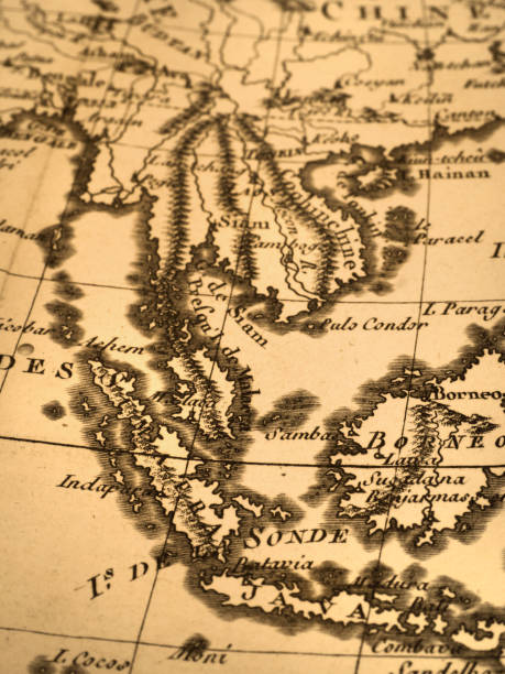 istock Antique world map, Southeast Asia 1346468476
