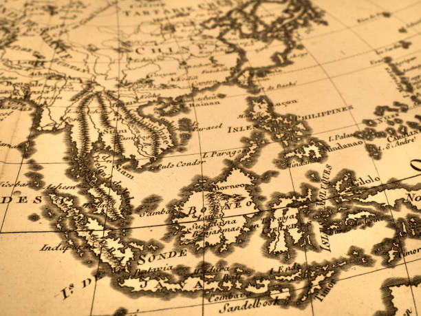 istock Antique world map, Southeast Asia 1346468479