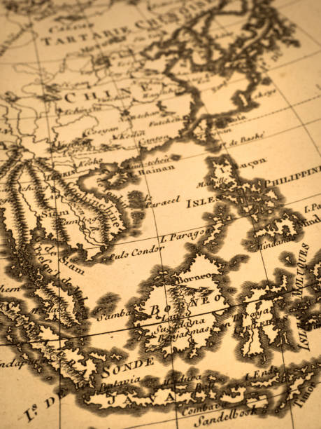 istock Antique world map, Southeast Asia 1346468512