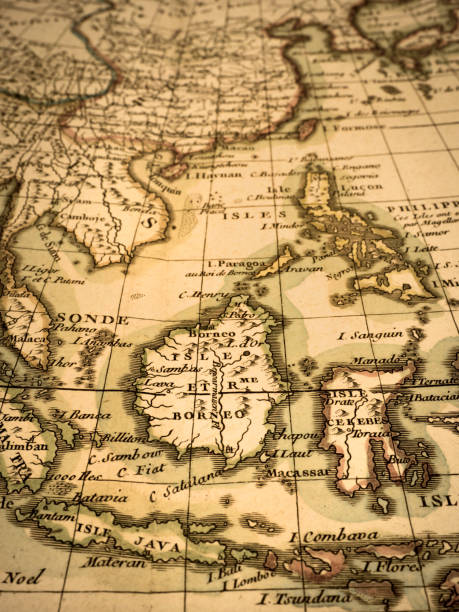 istock Antique world map, Southeast Asia 1346468606