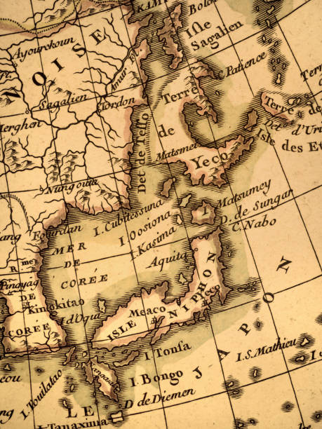 istock Antique world map, Japan and East Asia 1346468681
