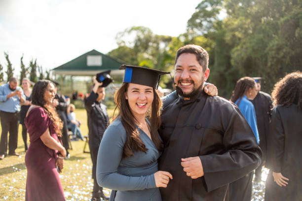 istock Couple portrait on graduation day 1346471465