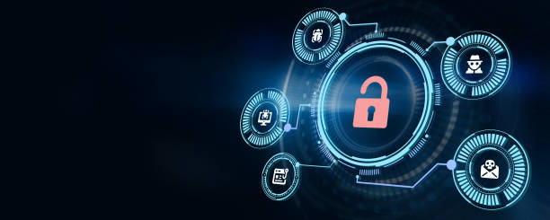istock Cyber security data protection business technology privacy concept. 3d illustration 1346475323