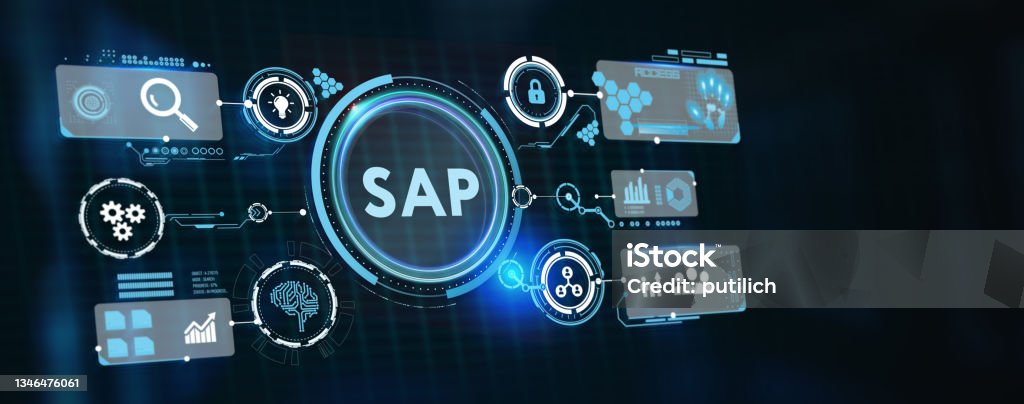 Sap System Animation Sap System Software Automation Concept On Virtual Screen Data Center ...