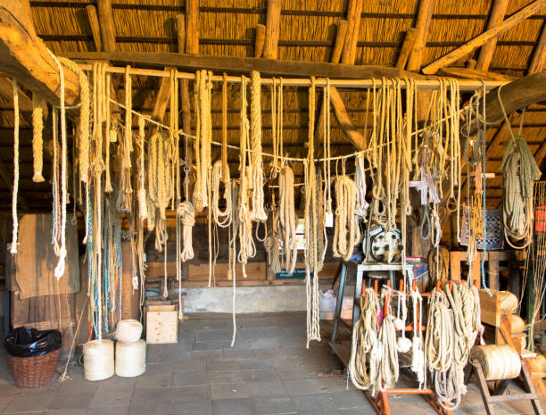 istock Raw materials for the manufacture of ropes 1346479083