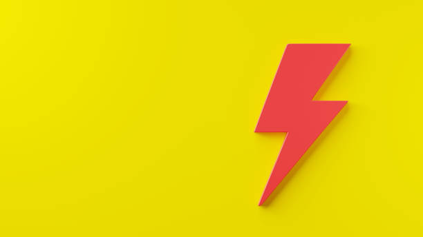 istock Lightning Icon, electric power element logo, Energy or thunder electricity symbol 1346479833