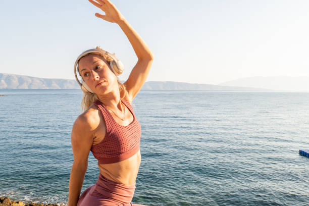 istock Morning stretching, healthy body routine 1346482473