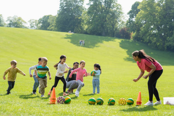 istock Children Exercising Together 1346505066