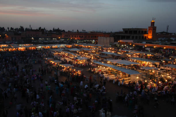 istock Evening view of Djemaa El Fna Square, Marrakech, Morocco 1346509162
