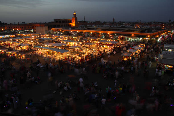 istock Evening view of Djemaa El Fna Square, Marrakech, Morocco 1346509163