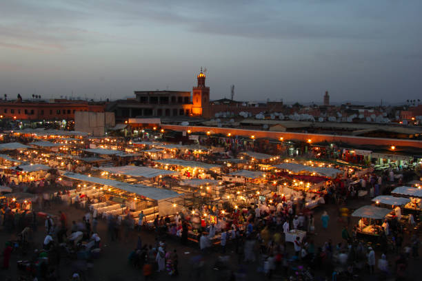 istock Evening view of Djemaa El Fna Square, Marrakech, Morocco 1346509164