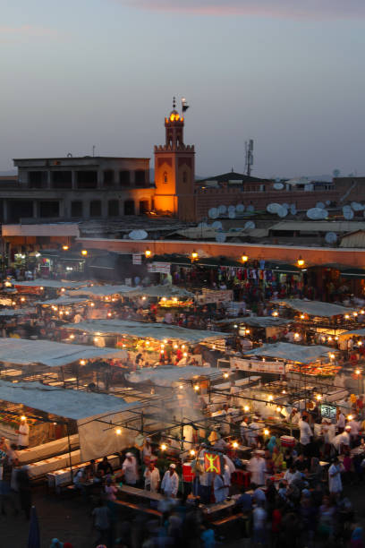 istock Evening view of Djemaa El Fna Square, Marrakech, Morocco 1346509173