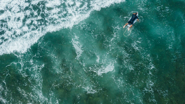 istock Above View of Surfer 1346511045