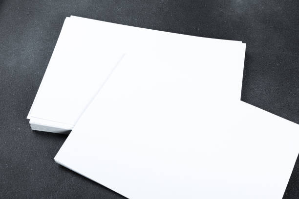 istock Blank a4 poster flyer isolated on gray to replace your mockup design 1346520173