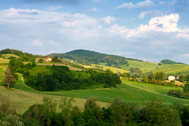 istock Rural landscape near Salsomaggiore, Parma, at springtime 1346521647