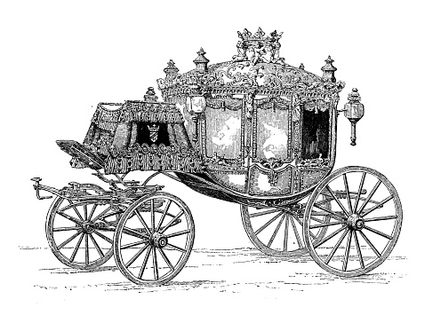 Antique illustration: Royal carriage
