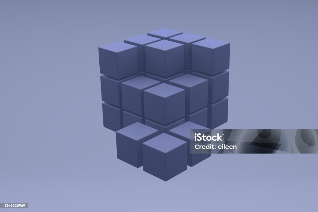 3d Cube Rendering 3d Cube Render Stock Photo - Download Image Now - Abstract, Abstract ...