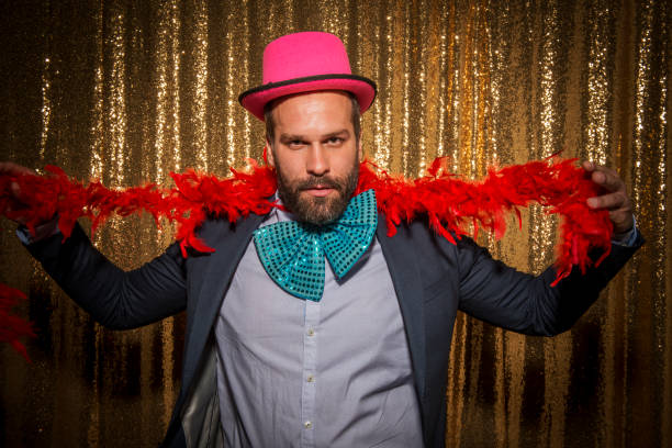 istock Mid adult man enjoying party 1346531638