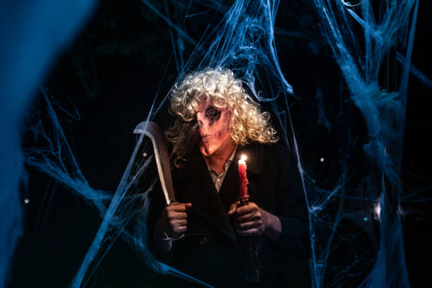 istock Spooky Man in Disguise for Halloween 1346535084
