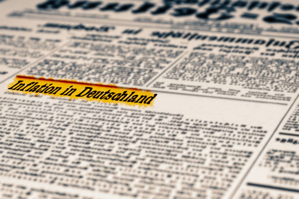 istock A newspaper and headline Inflation in Germany 1346535844