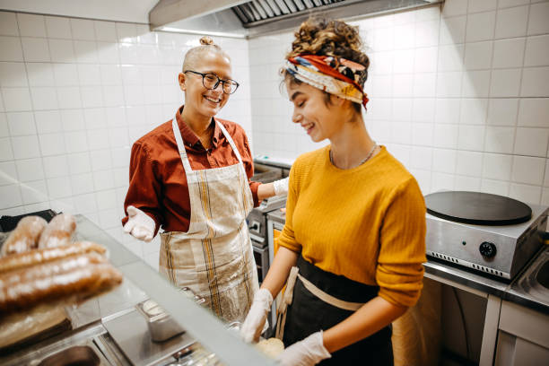 istock Fast food restaurant team 1346541887