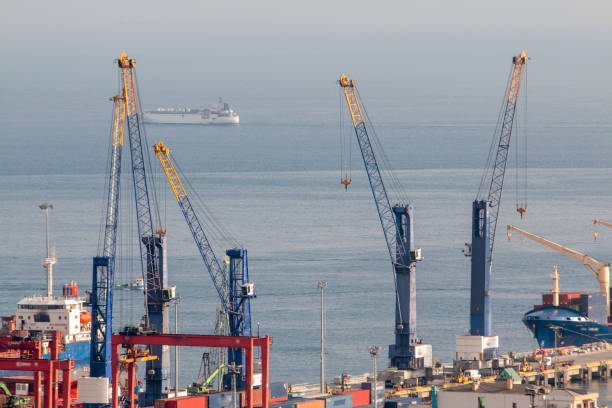 istock Container ship in import export and business logistic, International transportation, Business logistics concept 1346542682