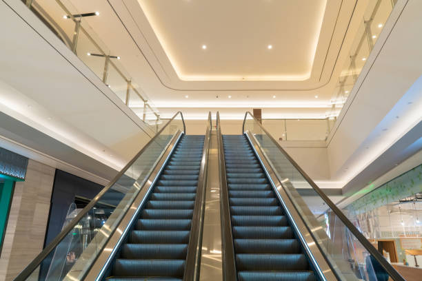 istock The elevator entrance is in the shopping mall 1346543592