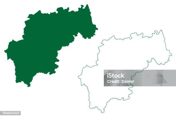 Churu District Map Vector Illustration Scribble Sketch Churu Map Stock ...