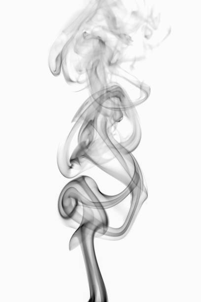 istock swirling movement of the black smoke group 1346556218