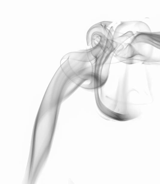 istock swirling movement of the black smoke group 1346557774