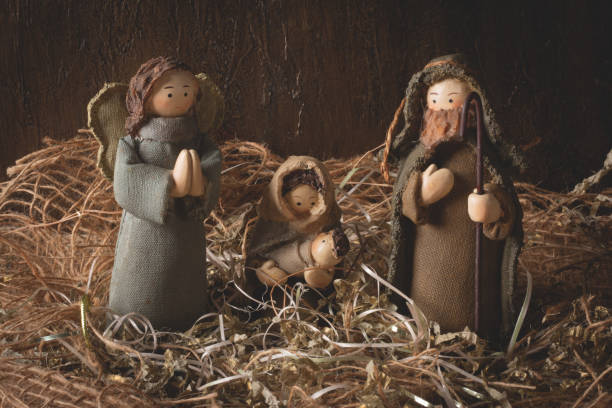 istock Nativity scene. Traditional Christmas scene. 1346561979