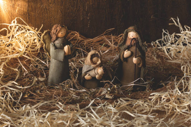 istock Nativity scene. Traditional Christmas scene. 1346562059