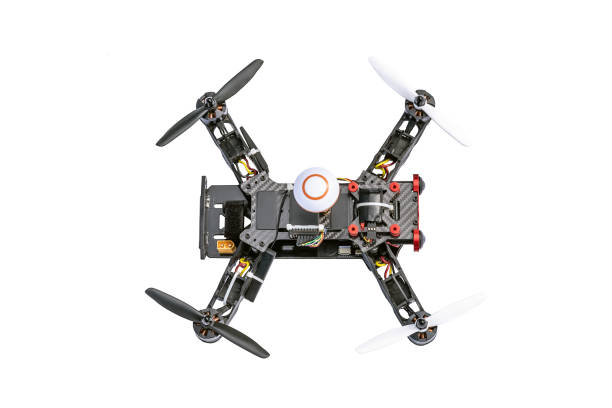 istock Dron, quadro copter Isolated on white background 1346562141