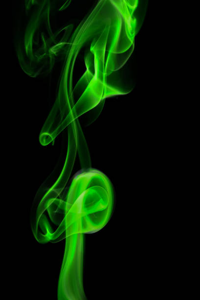 istock swirling movement of the green smoke group 1346562859