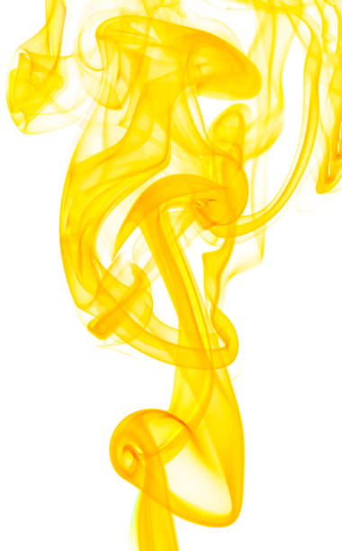 istock swirling movement of the yellow smoke group 1346563634