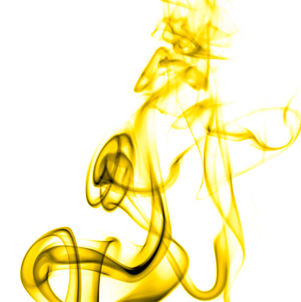 istock swirling movement of the yellow smoke group 1346563782