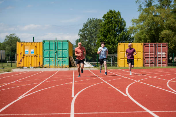 istock Friends on Running Track 1346565044