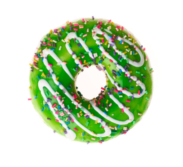 istock Sweet donut over isolated white background. 1346566239