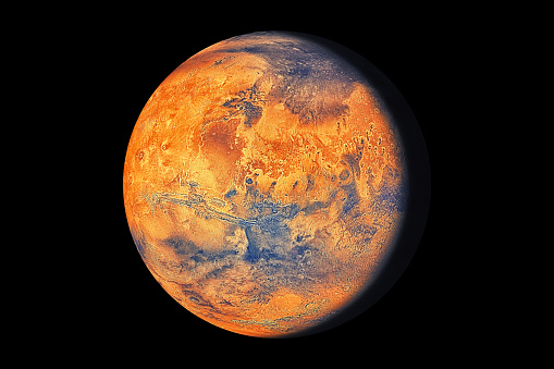 Vista artística del planeta Marte photo