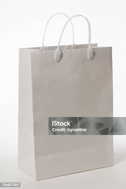 絶縁ショットのブランク白い背景の上のショッピングバッグ白 - からっぽのストックフォトや画像を多数ご用意 - からっぽ, ひらめき, カットアウト