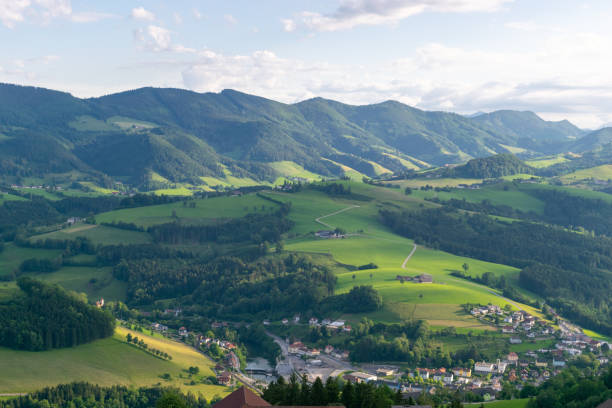 istock View towards Waidhofen an der Ybbs and mountains 1346574088